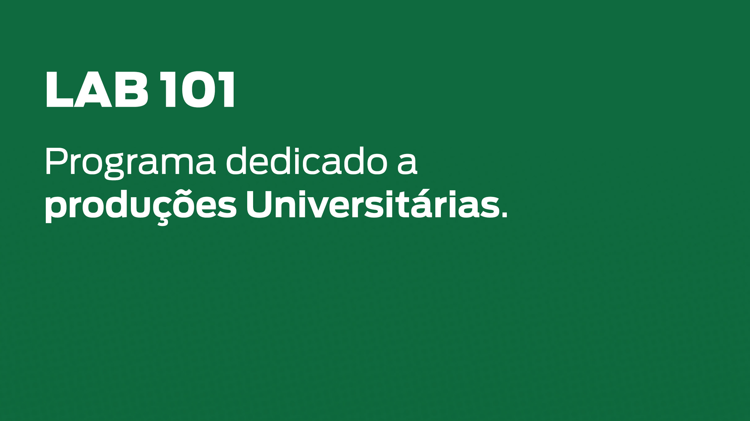 LAB 101 programa da Frei Caneca FM dedicado a produções Universitárias