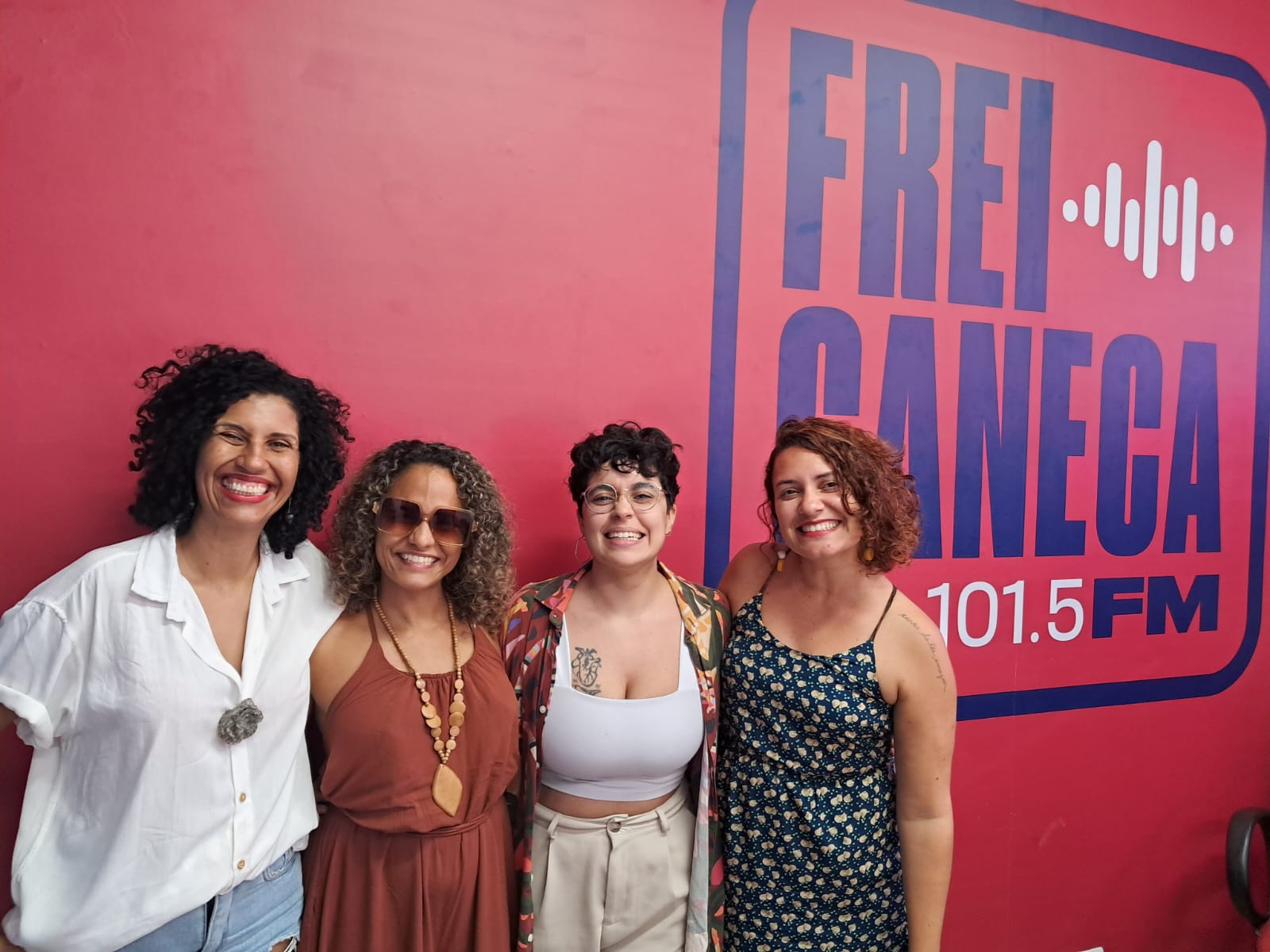 Janaína Serra, Priscila Xavier, Gabriele Alves e Luizy Silva comemoram os 5 anos do TPM - Tempo Pra Mim dando início as celebrações do Mês da Mulher na rádio pública do Recife