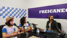 Estudantes do programa Rádio Escola visitam a Frei Caneca FM. Foto: Maíra Brandão