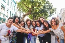 Apresentadoras e produtoras da Faixa Mulher